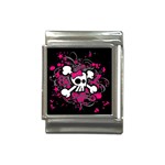 Girly Skull & Crossbones Italian Charm (13mm)