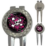 Girly Skull & Crossbones 3-in-1 Golf Divot