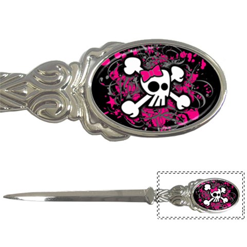 Girly Skull & Crossbones Letter Opener from ArtsNow.com Front