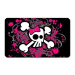 Girly Skull & Crossbones Magnet (Rectangular)