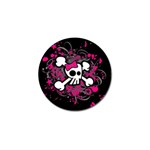 Girly Skull & Crossbones Golf Ball Marker