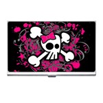 Girly Skull & Crossbones Business Card Holder