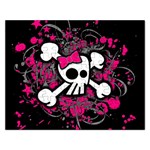 Girly Skull & Crossbones Jigsaw Puzzle (Rectangular)