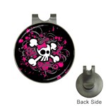 Girly Skull & Crossbones Golf Ball Marker Hat Clip