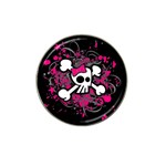 Girly Skull & Crossbones Hat Clip Ball Marker