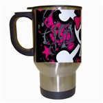 Girly Skull & Crossbones Travel Mug (White)