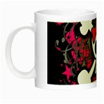 Girly Skull & Crossbones Night Luminous Mug