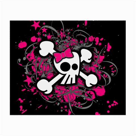 Girly Skull & Crossbones Glasses Cloth (Small) from ArtsNow.com Front