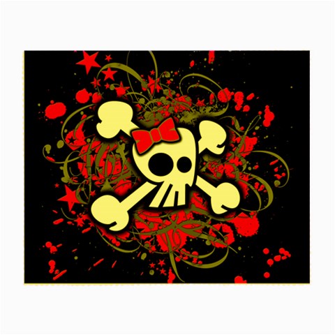 Girly Skull & Crossbones Glasses Cloth (Small) from ArtsNow.com Front