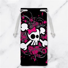 Girly Skull & Crossbones Jewelry Bag from ArtsNow.com Front