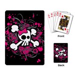 Girly Skull & Crossbones Playing Cards Single Design