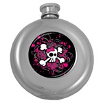 Girly Skull & Crossbones Hip Flask (5 oz)