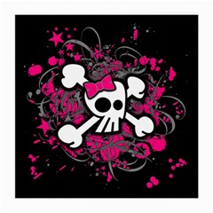 Girly Skull & Crossbones Glasses Cloth (Medium, Two Sides) from ArtsNow.com Front