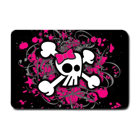 Girly Skull & Crossbones Small Doormat from ArtsNow.com 24 x16  Door Mat