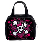 Girly Skull & Crossbones Classic Handbag (Two Sides)