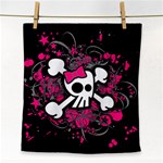 Girly Skull & Crossbones Face Towel