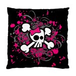 Girly Skull & Crossbones Cushion Case (Two Sides)