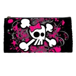 Girly Skull & Crossbones Pencil Case