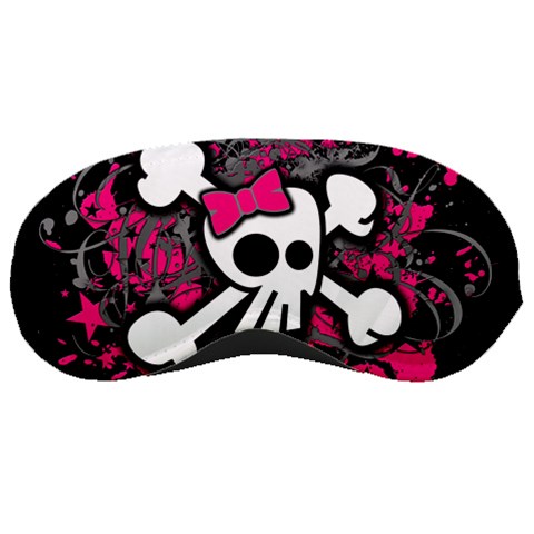 Girly Skull & Crossbones Sleeping Mask from ArtsNow.com Front