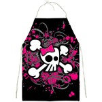 Girly Skull & Crossbones Full Print Apron