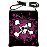 Girly Skull & Crossbones Shoulder Sling Bag