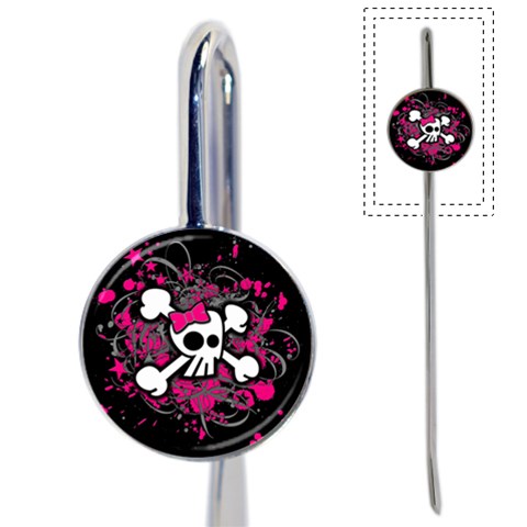 Girly Skull & Crossbones Book Mark from ArtsNow.com Front