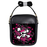 Girly Skull & Crossbones Girls Sling Bag