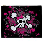 Girly Skull & Crossbones Cosmetic Bag (XXXL)