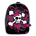 Girly Skull & Crossbones School Bag (XL)