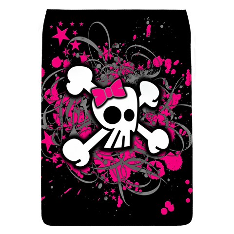 Girly Skull & Crossbones Removable Flap Cover (Large) from ArtsNow.com Front