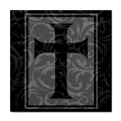 Gothic Brocade Cross Tile Coaster from ArtsNow.com Front