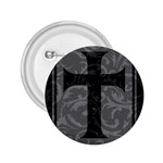 Gothic Brocade Cross 2.25  Button