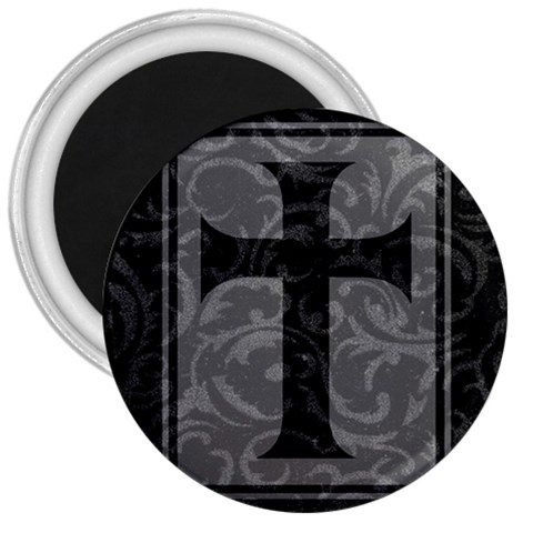 Gothic Brocade Cross 3  Magnet from ArtsNow.com Front