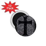 Gothic Brocade Cross 1.75  Magnet (10 pack) 