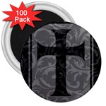 Gothic Brocade Cross 3  Magnet (100 pack)