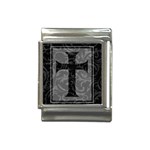 Gothic Brocade Cross Italian Charm (13mm)
