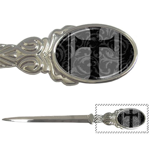 Gothic Brocade Cross Letter Opener from ArtsNow.com Front