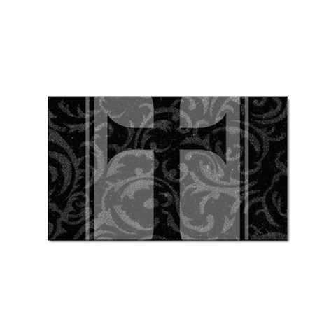 Gothic Brocade Cross Sticker (Rectangular) from ArtsNow.com Front