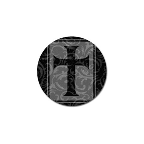 Gothic Brocade Cross Golf Ball Marker (4 pack) from ArtsNow.com Front