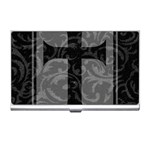 Gothic Brocade Cross Business Card Holder
