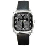 Gothic Brocade Cross Square Metal Watch