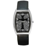 Gothic Brocade Cross Barrel Style Metal Watch