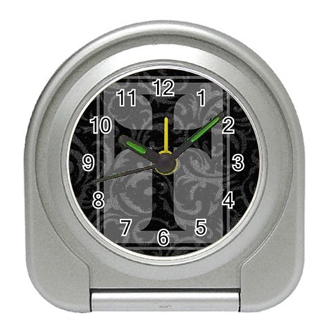 Gothic Brocade Cross Travel Alarm Clock from ArtsNow.com Front