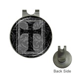 Gothic Brocade Cross Golf Ball Marker Hat Clip