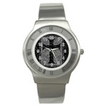 Gothic Brocade Cross Stainless Steel Watch