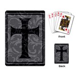 Gothic Brocade Cross Playing Cards Single Design