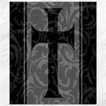Gothic Brocade Cross Canvas 8  x 10 