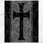 Gothic Brocade Cross Canvas 11  x 14 