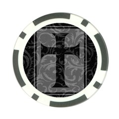 Gothic Brocade Cross Poker Chip Card Guard (10 pack) from ArtsNow.com Back