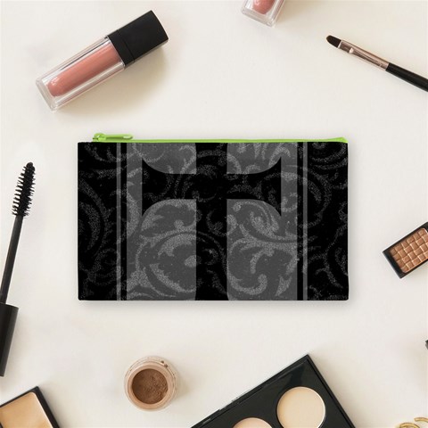 Gothic Brocade Cross Cosmetic Bag (Small) from ArtsNow.com Front